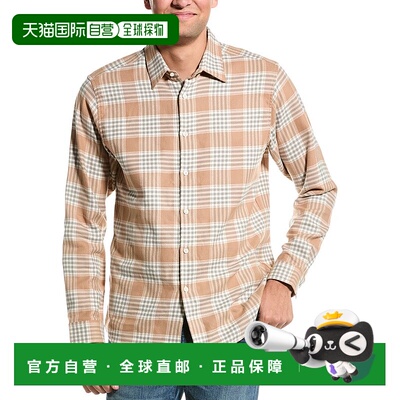 自营 Theory Irving 法兰绒衬衫 - 米色 美国奥莱直发