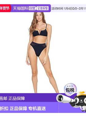 自营 l spaceL*Space Palonia比基尼下装女式XL码黑色弹性泳装海E