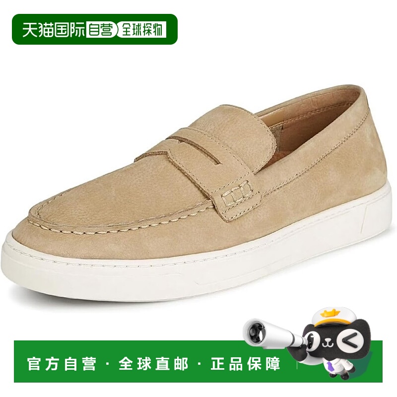 自营Vionic Thompson Loafers Men's Beige Leather Round Toe Sl