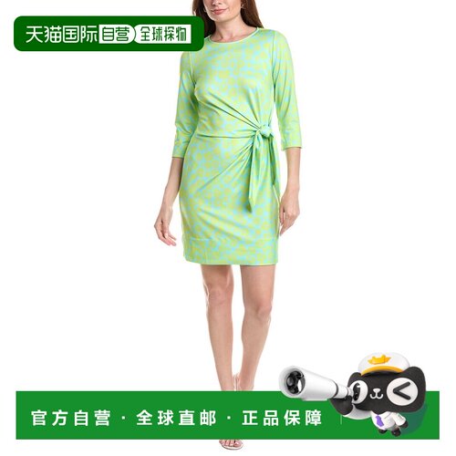 自营Gretchen Scott Me Jane Cinch & Tie Mini Dress - blue 美
