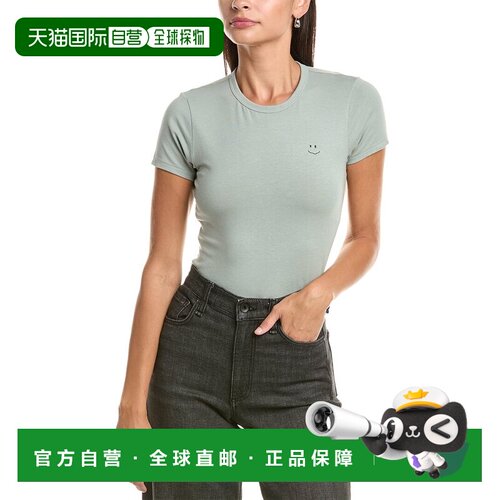 美国直邮自营rag & bone Lucy RB微笑t恤-绿色 美国奥莱直发