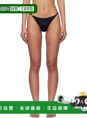 1h可退 香港直邮潮奢 versace 范思哲 女士 黑色 Safety Pin 比基