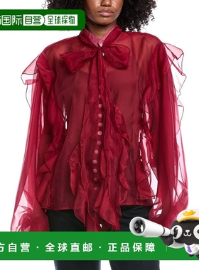 自营Beulah Sheer Top - red 美国奥莱直发