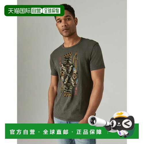 自营Lucky Brand Men's King Of Diamonds Tee - dark blue 美国