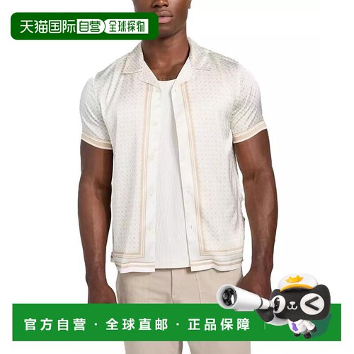 1h可退 【美国直邮】guess 男士 衬衫短袖休闲风
