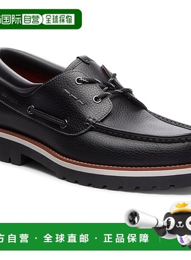 1h可退 香港直邮潮奢 Coach 蔻驰 男士 Benson 船鞋 black黑色 舒