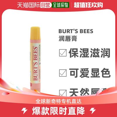 Burt's Bees伯特小蜜蜂唇彩润唇膏可爱显色保湿滋润自然唇蜜