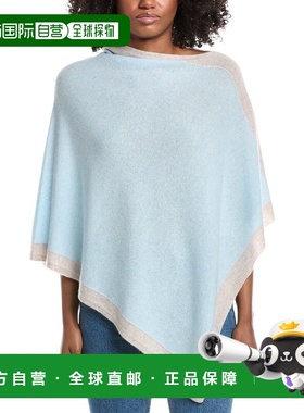 自营forteforteForte Cashmere Contrast Trim Cashmere Poncho -