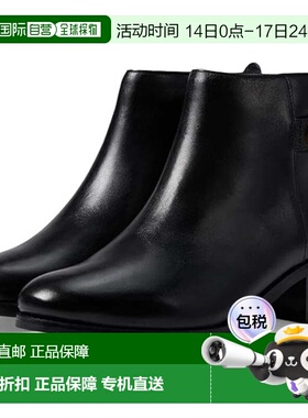 自营Women's Cole Haan Holis Boots Black Leather Almond Toe A