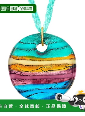 自营Ross-Simons Italian Multicolored Murano Glass Bead Penda
