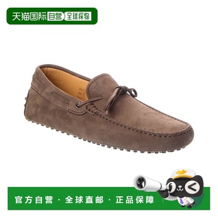 棕色 自营 皮革乐福鞋 sTOD 美国奥莱直发一脚蹬 tod