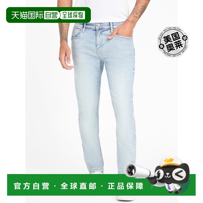 自营guessAvalon Modern Skinny Jeans - enzyme silicone wash
