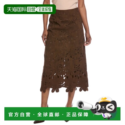 自营Beulah Midi Skirt - brown 美国奥莱直发半身裙包臀裙a字裙