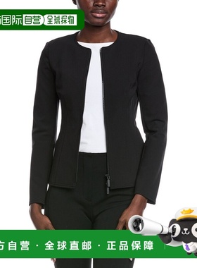 自营Lafayette 148 New York Fitted Jacket - black 美国奥莱直