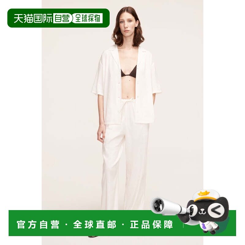 自营rebecca taylor弹力亚麻套穿裤-满月 美国奥莱直发