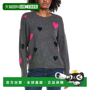 Sweater 自营CeCe Heart Pattern 美国奥莱直发 gray