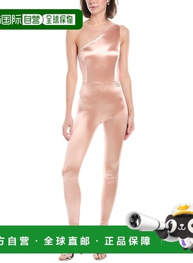 自营 Elisabetta Franchi单肩连体衣-粉红色 美国奥莱直发性感