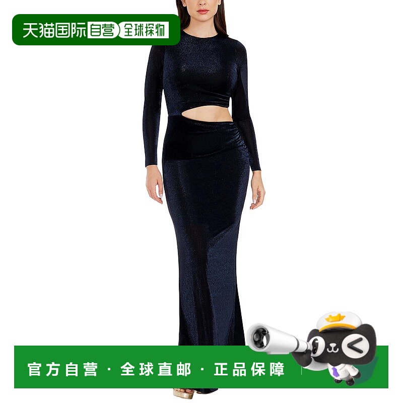 自营Dress The Population Candace Mermaid Gown - blue 美国奥