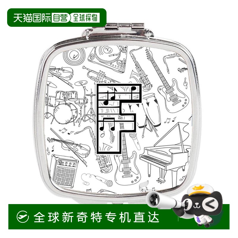 自营Carolines Treasures CJ2007-FSCM字母 F音符字母紧凑型镜