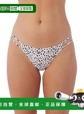 自营O'Neill Drea Animal Cardiff bott女士白色黑色弹力泳衣GBO2