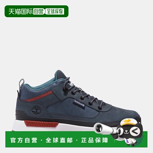 自营 timberland男款 Field Trekker 运动鞋 - 深蓝色磨砂皮革 美