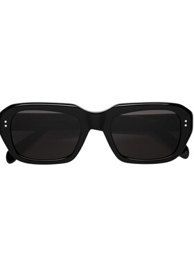 自营retrosuperfutureMiles Black Rectangular Eyewear - black