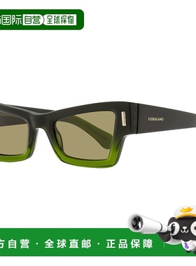 自营salvatore ferragamoFerragamo Women's Cat-Eye Rivet Sungl