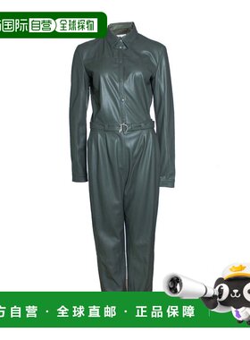 自营Patrizia Pepe, Imitation leather jumpsuit - green 美国奥