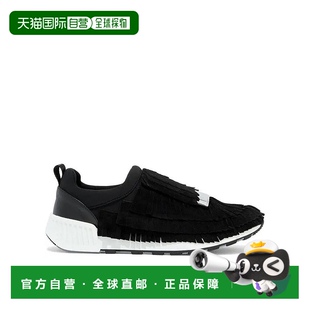 美国奥莱 自营sergio 黑色 带纹理条纹 直发 rossiSr1跑步鞋