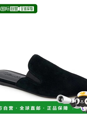 自营Splendid Lee Slippers Women's Black Suede Slip On Pointe