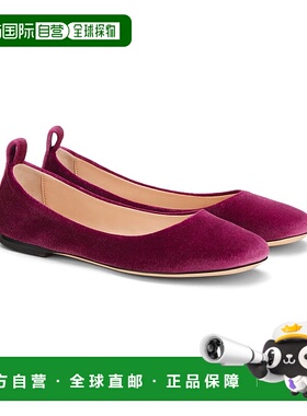 自营AGL金芭蕾舞平底鞋-粉红色 美国奥莱直发一脚蹬芭蕾舞鞋