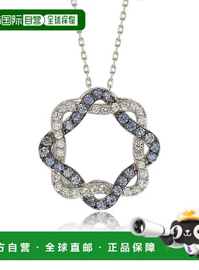 自营Suzy Levian Sterling Silver Blue & White Sapphire & Diam