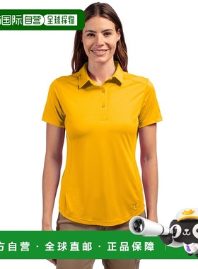 自营 cutter & buckCutter&Buck Prospect纹理弹力女式短袖翻领衬