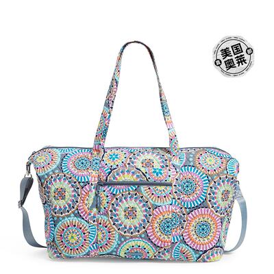 Vera Bradley 棉质豪华旅行托特包 - 阳光徽章 【美国奥莱】直发