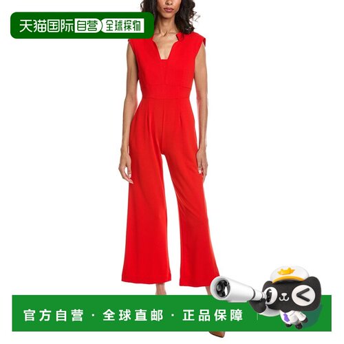 自营Tahari asl petite连体服-红 美国奥莱直发吊带连体裤