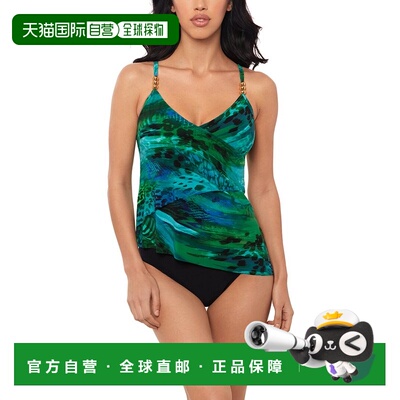 自营Magicsuit Margarita Elsa Tankini - Blue 美国奥莱直发泳衣