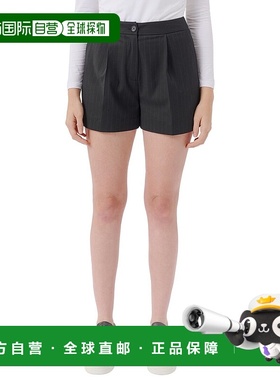 自营 ATM Anthony Thomas Melillo 斜纹褶皱短裤 - 黑色 美国奥莱