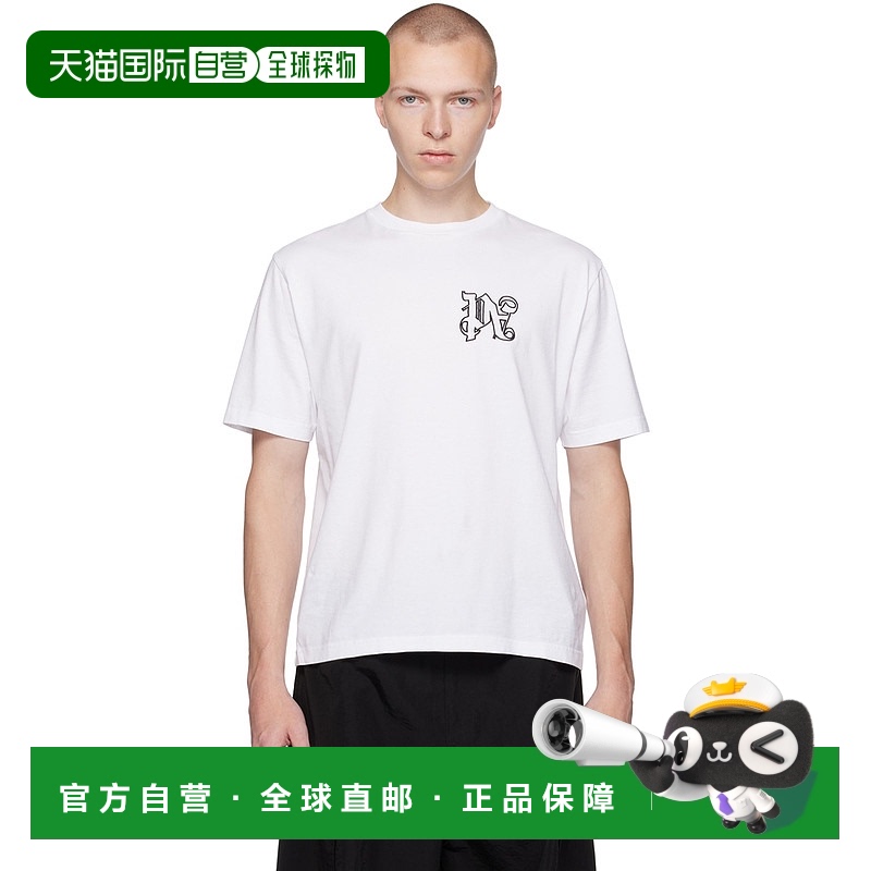 1h可退 香港直邮潮奢 Palm Angels 棕榈天使 男士 白色 Monogram