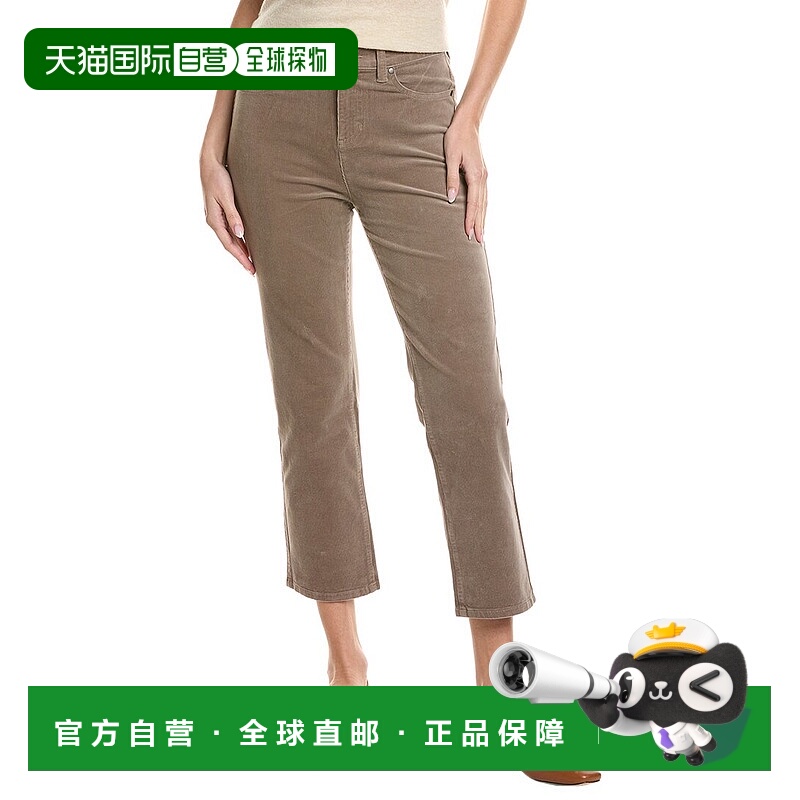 自营EILEEN FISHER Petite High-Waist Straight Ankle Pant - br