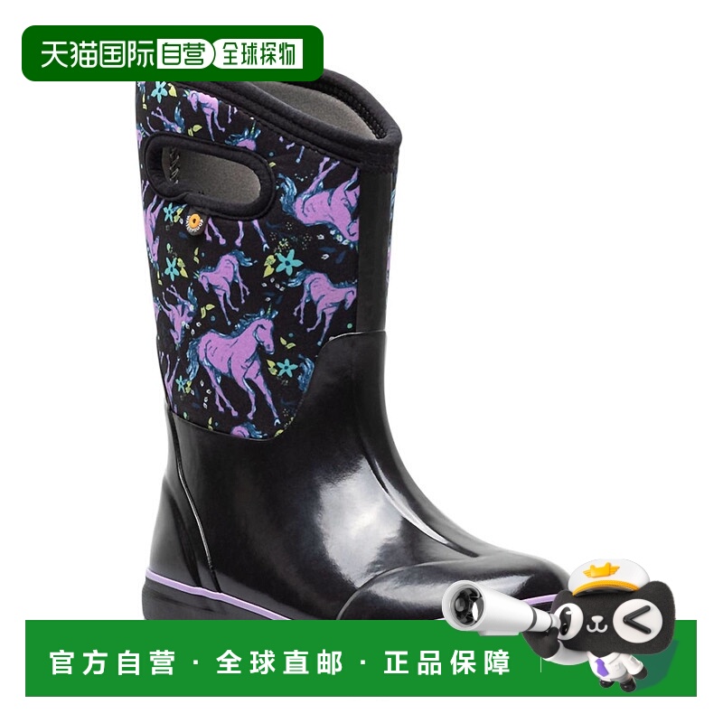 自营bogsGirl's Classic Unicorn Boots In Black Multi - black