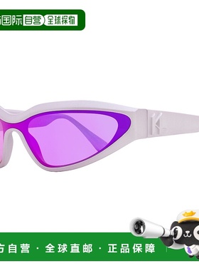 自营 Karl Lagerfeld中性款窄盾太阳镜KL6128S 516金属紫红色69mm