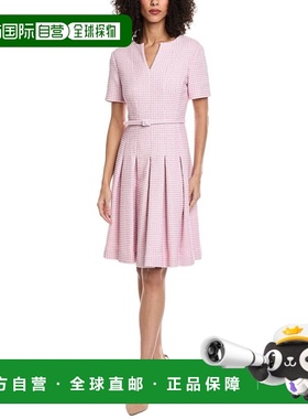 自营Oscar de la Renta Small Lurex Check Tweed A-Line Dress -