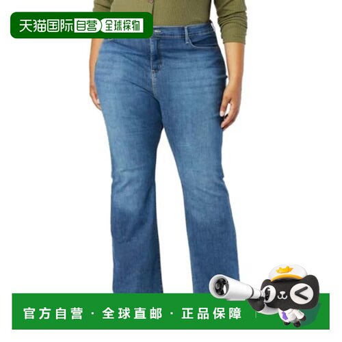 自营Levi's Strauss Signature金色牛仔裤女士蓝色完全塑形喇叭裤