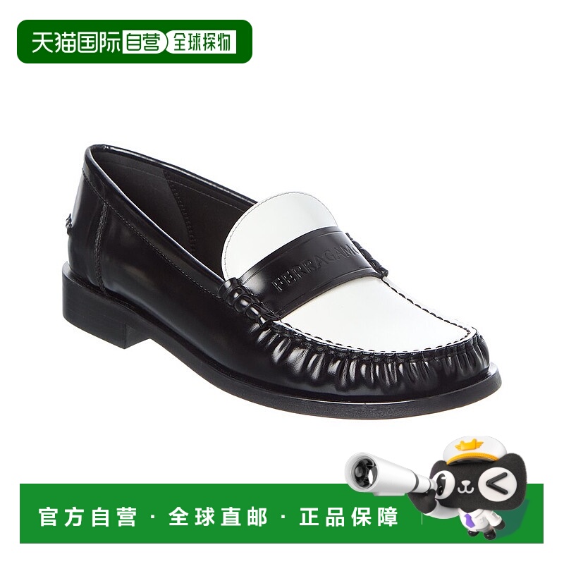 自营salvatore ferragamoFerragamo Irina Leather Loafer - blac