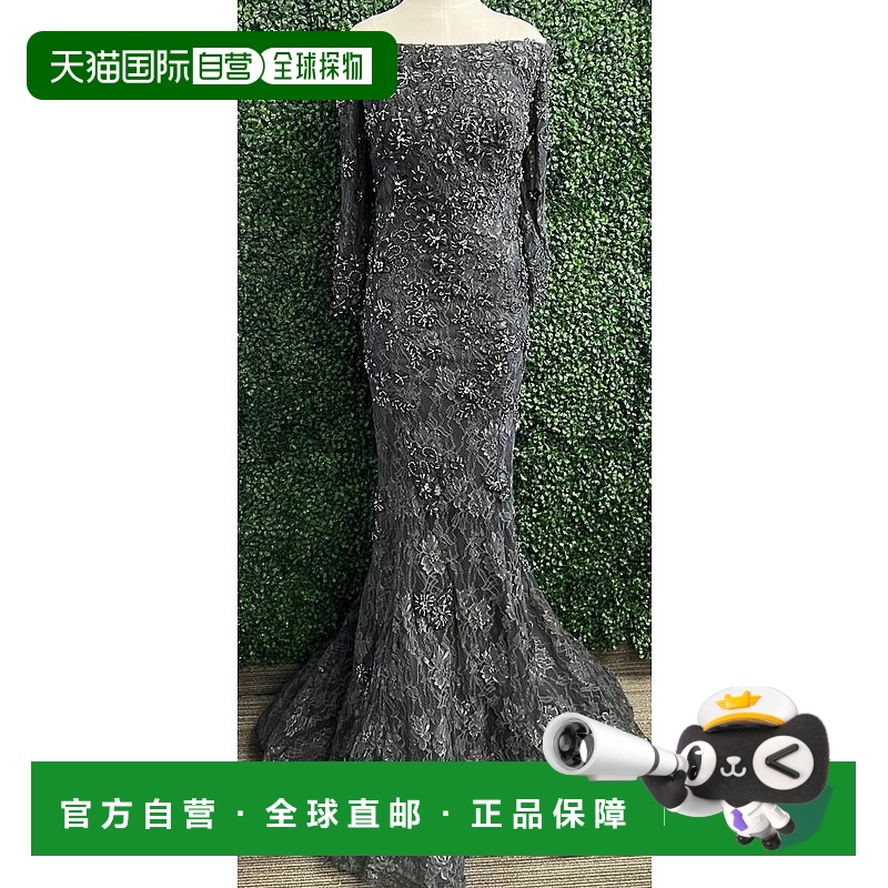 1小时内可退 【美国直邮】jovani 女士 连衣裙蕾丝紧身亮片礼服