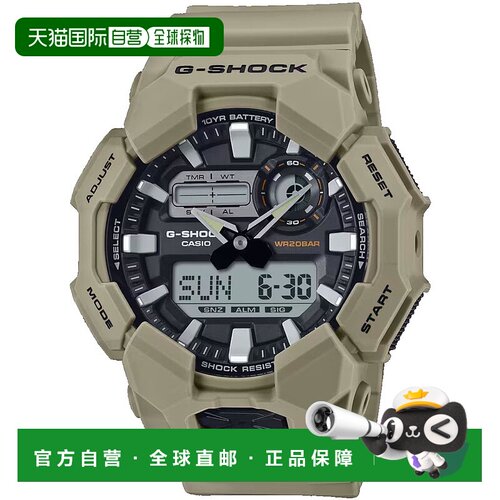 自营Casio Men's G-Shock GA-010 Series Black Dial Watch - bla