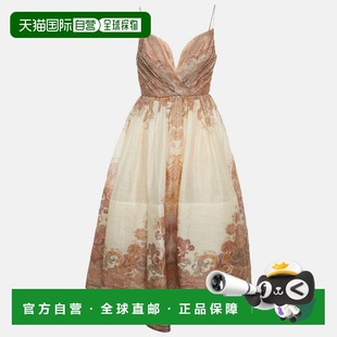 自营zimmermannZimmerman Beige Paisley Print Linen And Silk B