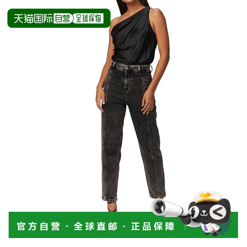 自营 in the mood for loveLara Croft牛仔裤深灰色水洗-深灰色水