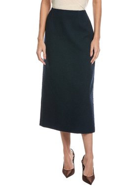 自营Oscar de la Renta Tweed Silk-Lined Wool-Blend Skirt - bl