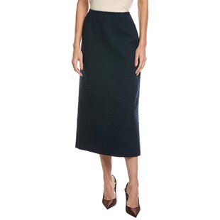 自营Oscar de la Renta Tweed Silk-Lined Wool-Blend Skirt - bl
